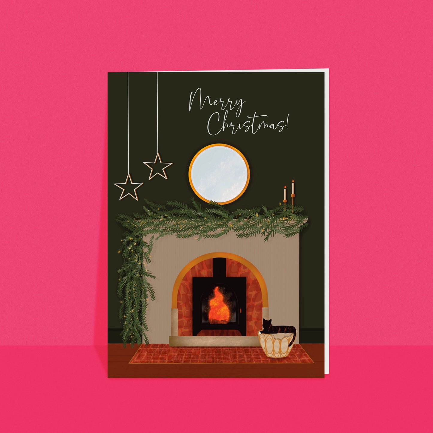 Christmas Fireplace card