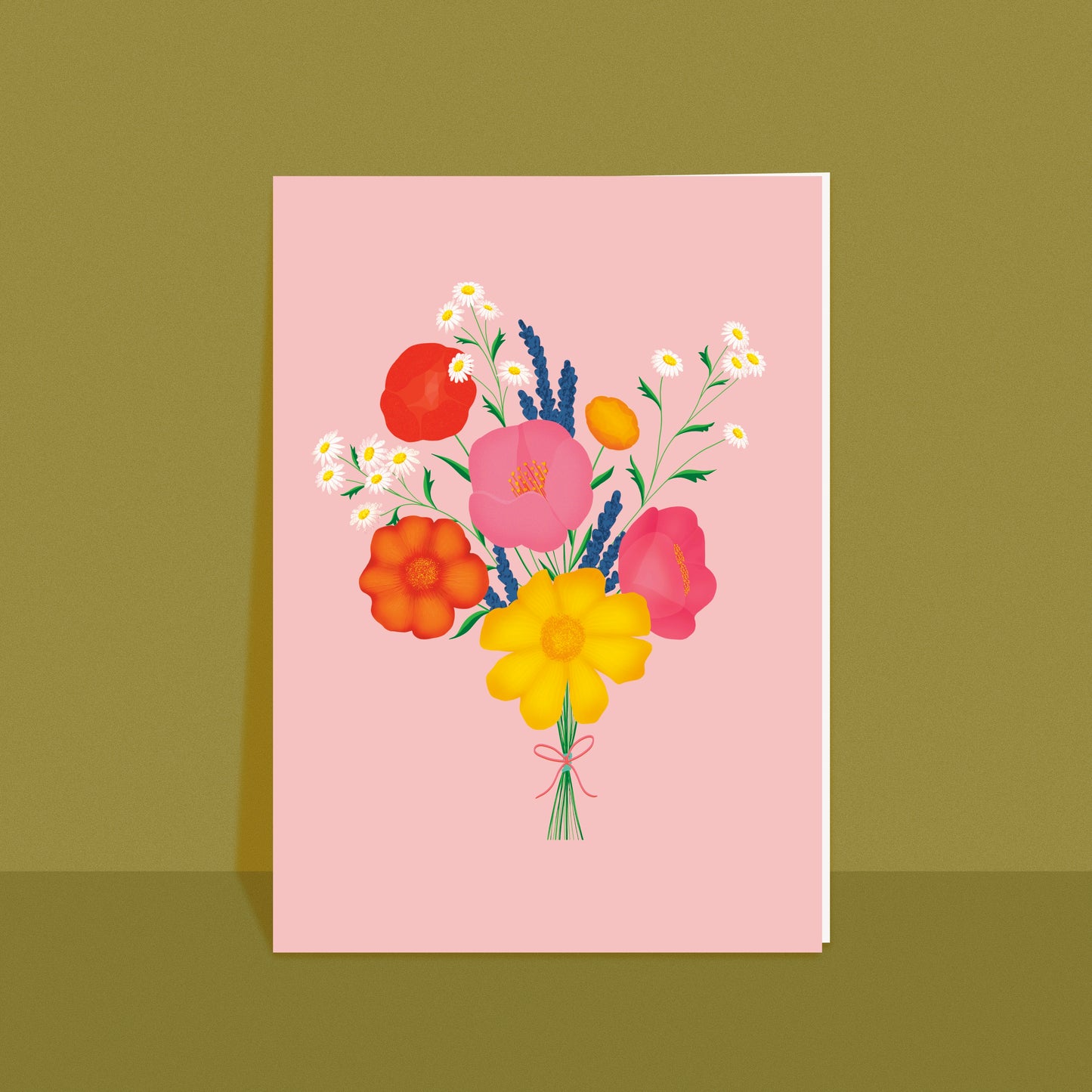 Pastel Bouquet Card