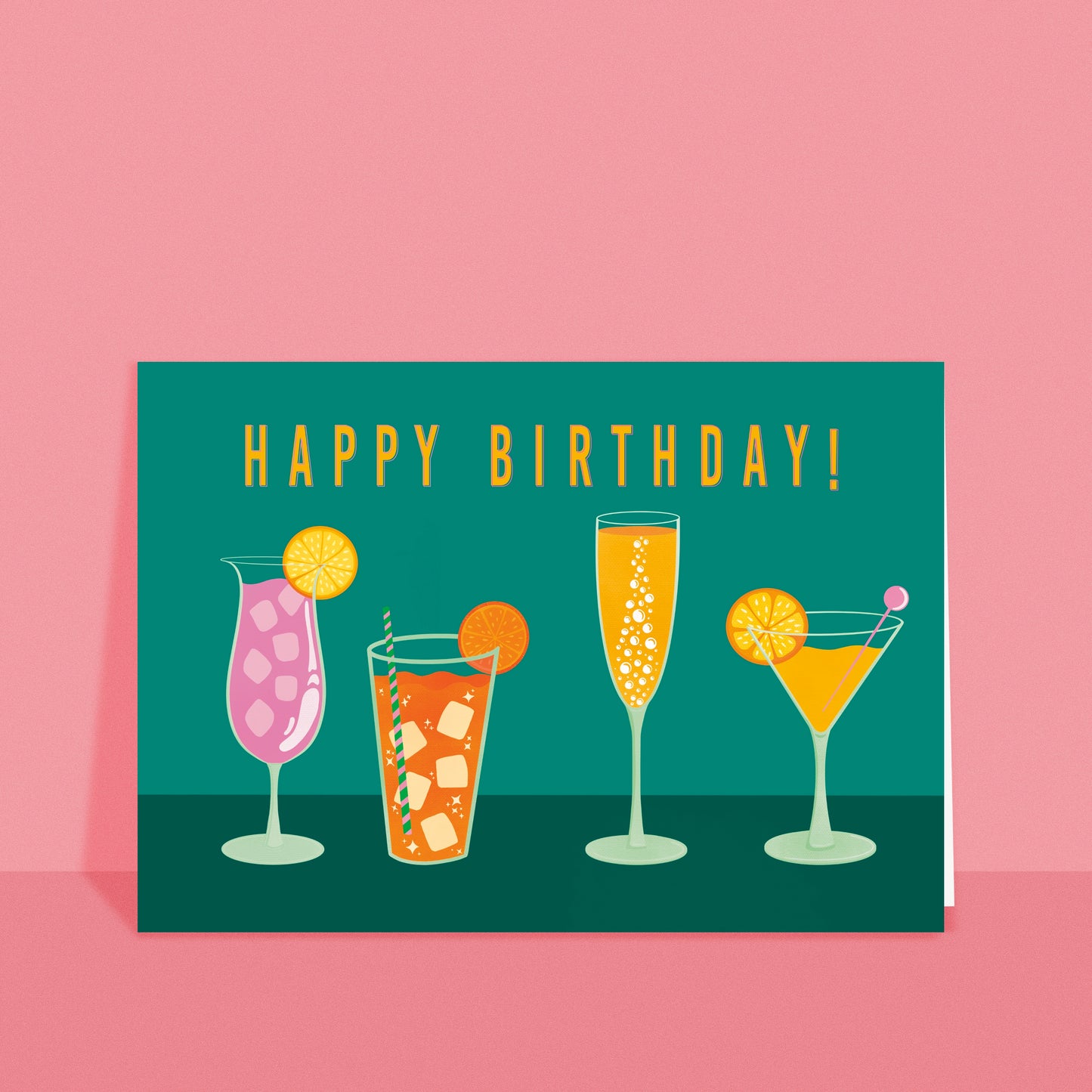 Cocktails Birthday card