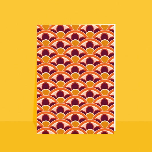 Retro Patterned Card