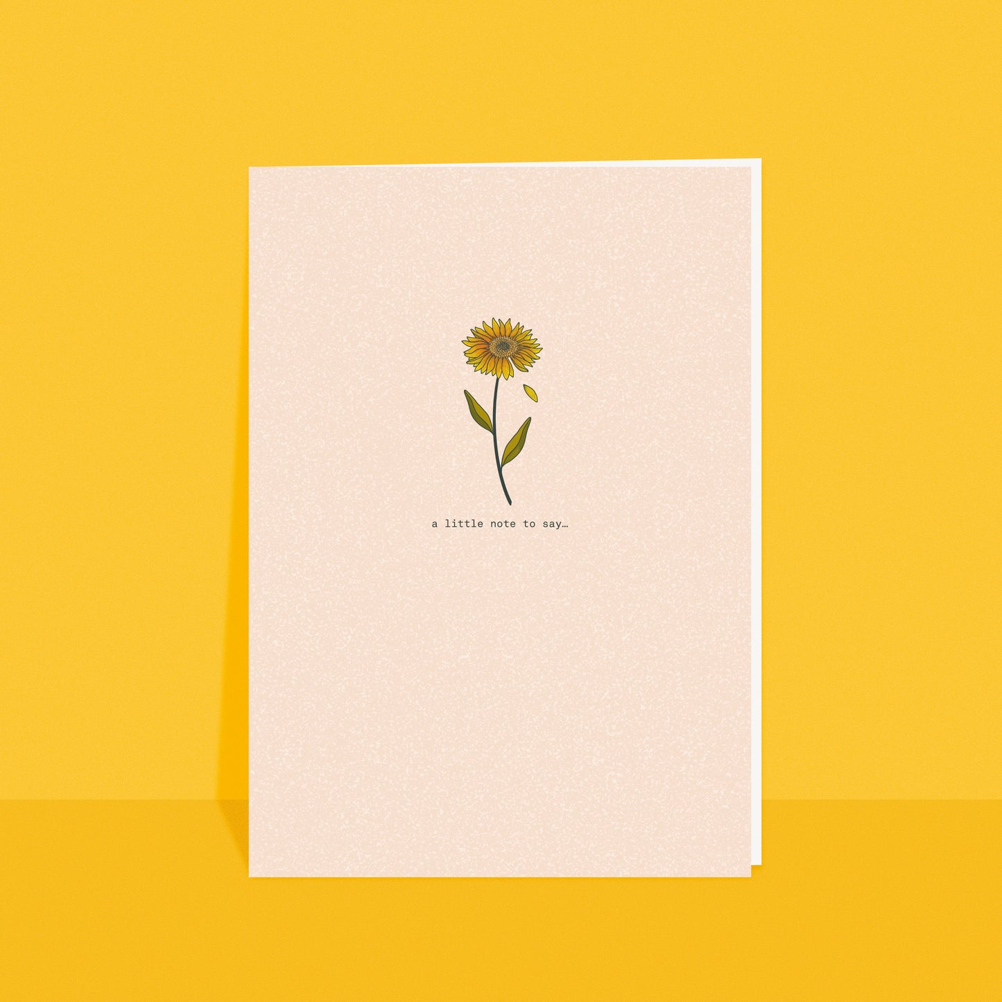 A note to say… A6 Sunflower Card