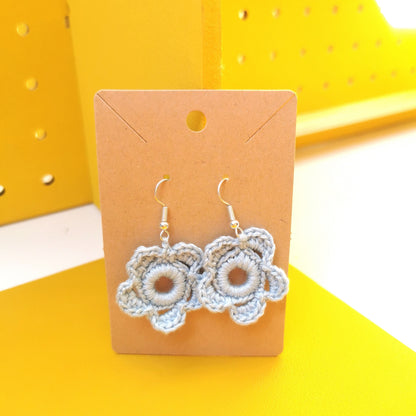 Spring Flower Crochet Earrings