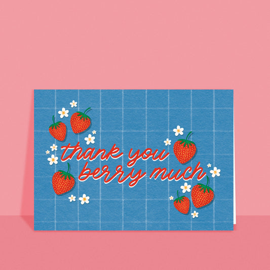 Thank you berry much card