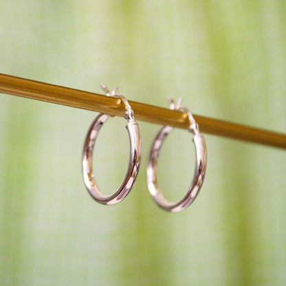 18mm Sterling Silver Hoops