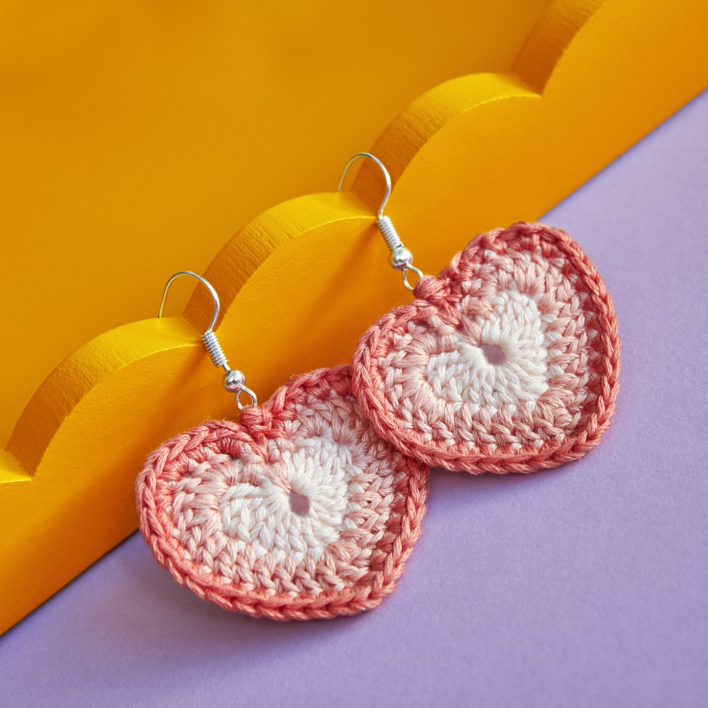 Heart Crochet Earrings