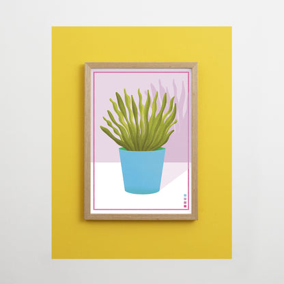 Wavy Houseplant Print