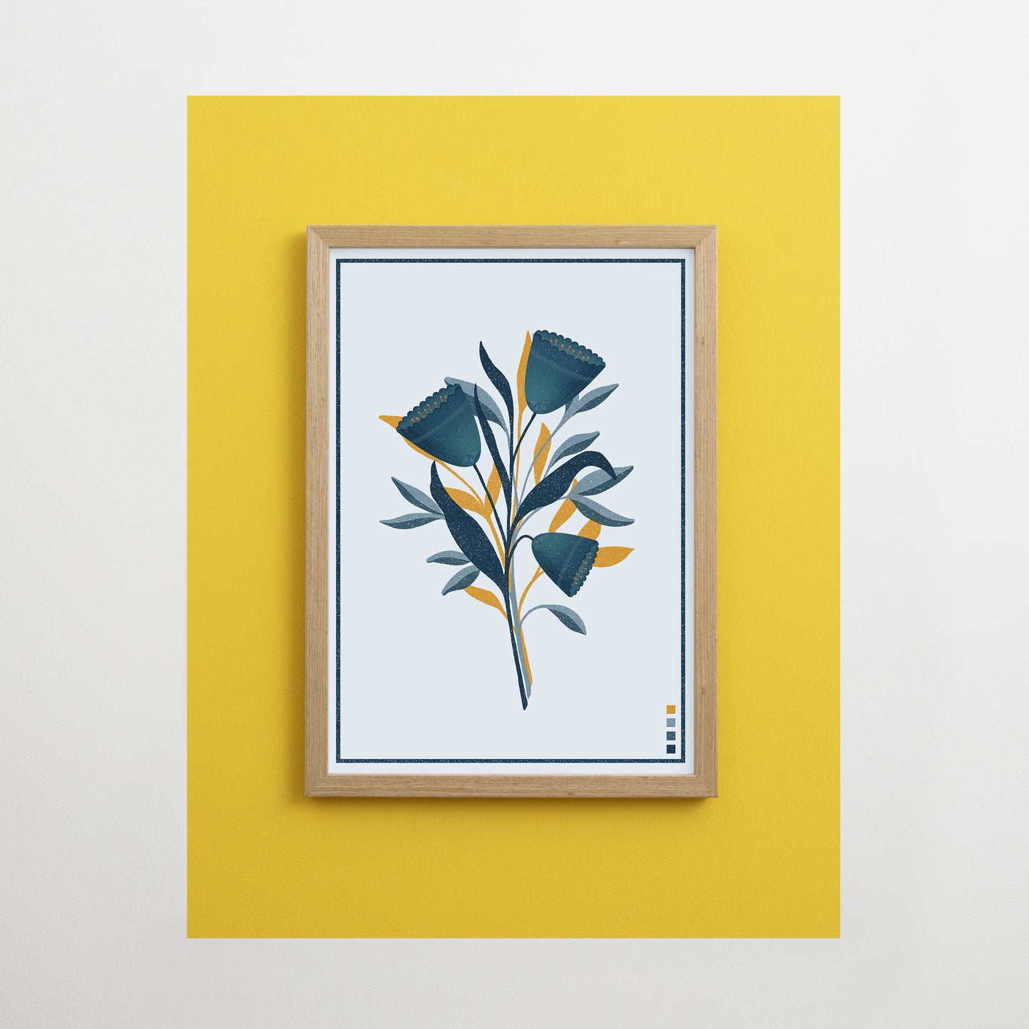 Blue Blooms Print