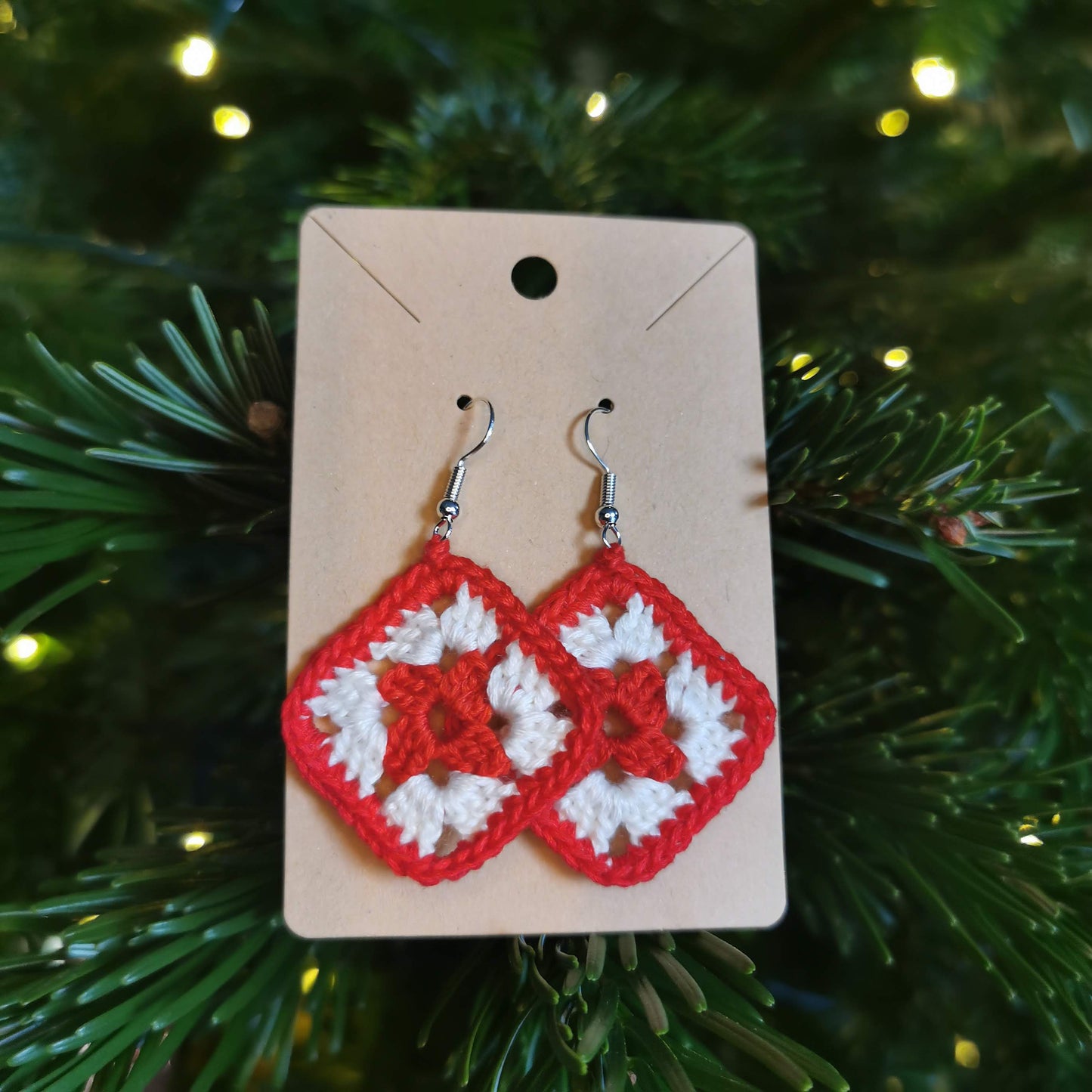 Christmas Crochet Earrings