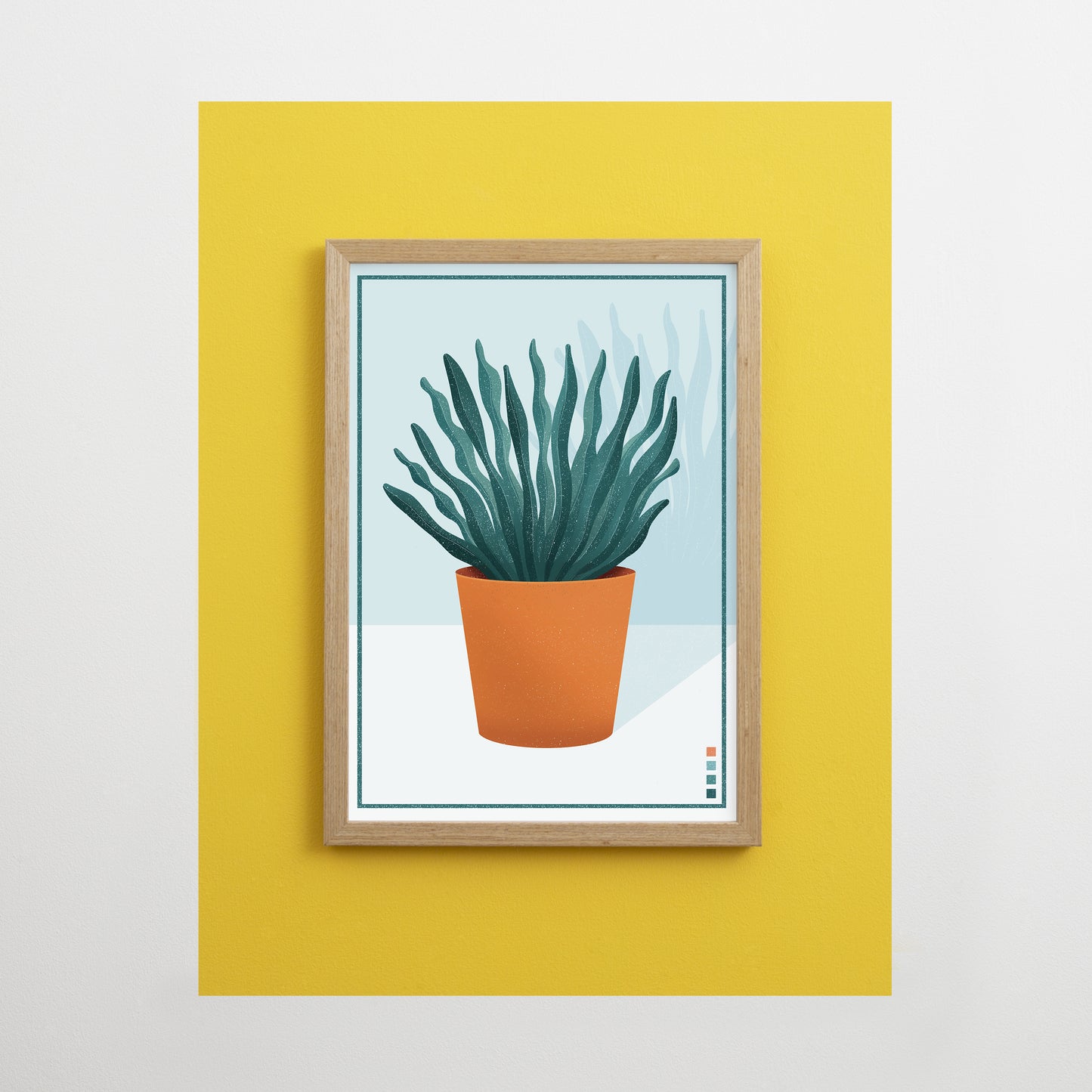 Wavy Houseplant Print