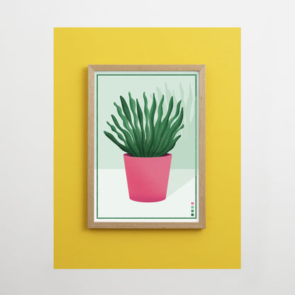 Wavy Houseplant Print