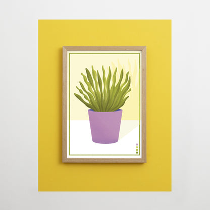 Wavy Houseplant Print