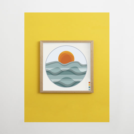 Waves Print