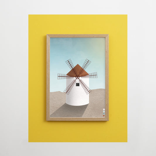 Menorcan Windmill Print